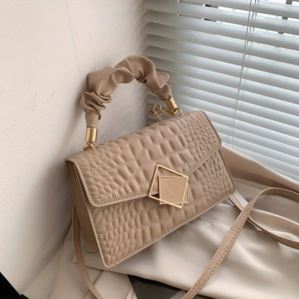 Trendy Crocodile Pattern Shoulder Bag
