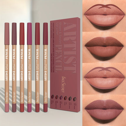 6-Piece Nude Lip Liner Set