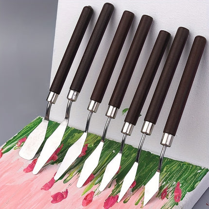 7-Piece Stainless Steel Painting Knife Set