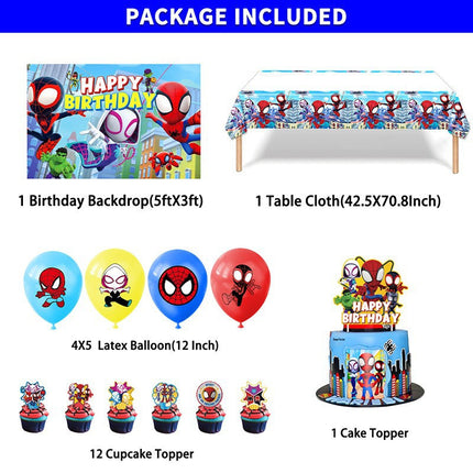 35pcs Spider-Man Party Decor Set