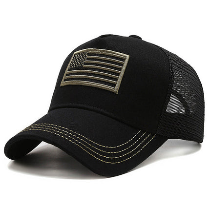 Vintage Embroidered American Flag Cap