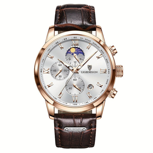 LIGE Luxury Sport Quartz Watch