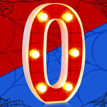 1pc Spider LED Numbers Light For Birthday Decoration