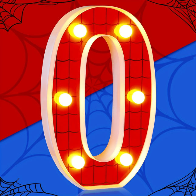 1pc Spider LED Numbers Light For Birthday Decoration