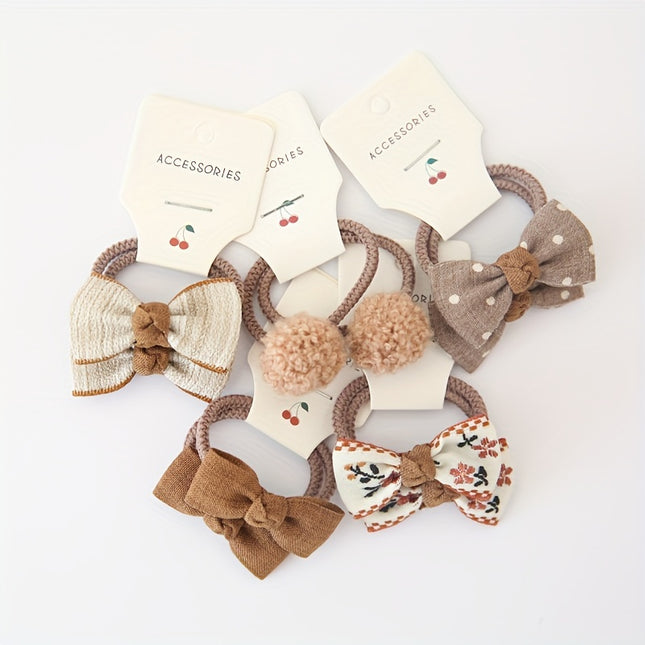 10pcs Cute Bowknot Hair Bands