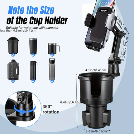360° Rotatable Car Phone Mount with Memory Function