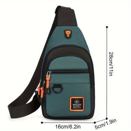 Men's Waterproof Crossbody Chest Bag