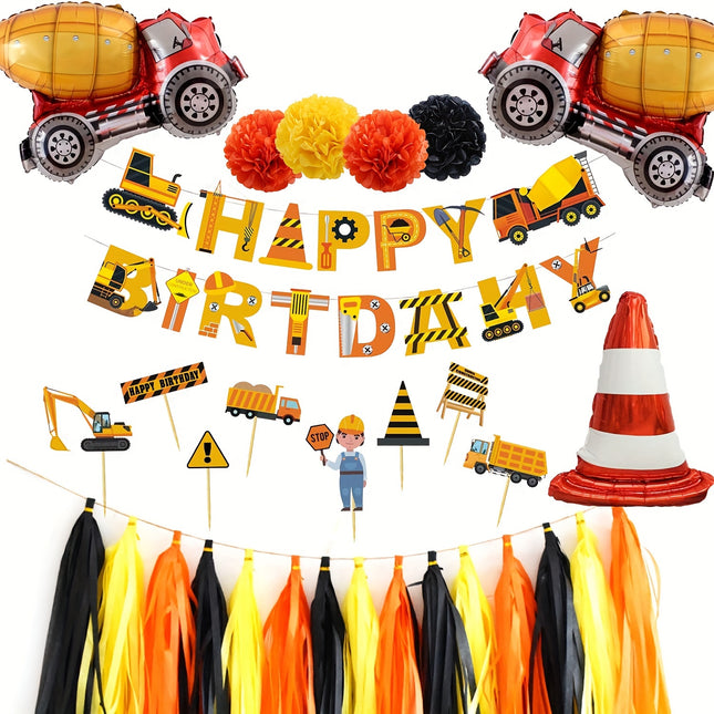 Engineering Tanker Party Set – Perfect for Boys' Birthdays