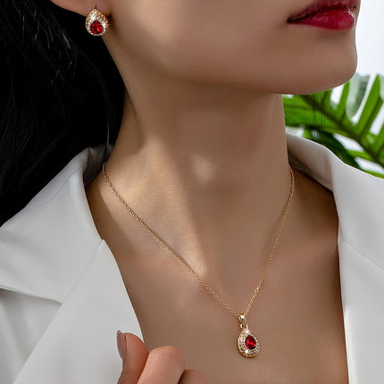 Elegant Gemstone Wedding Accessories Set