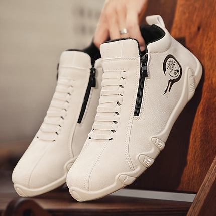 Men’s High-Top Sneakers with Zipper