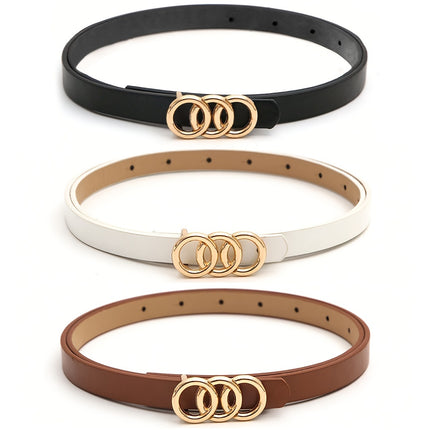 3-Piece Casual Fashion Belt Set