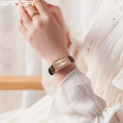 SANDA Women's Rectangular Quartz Watch
