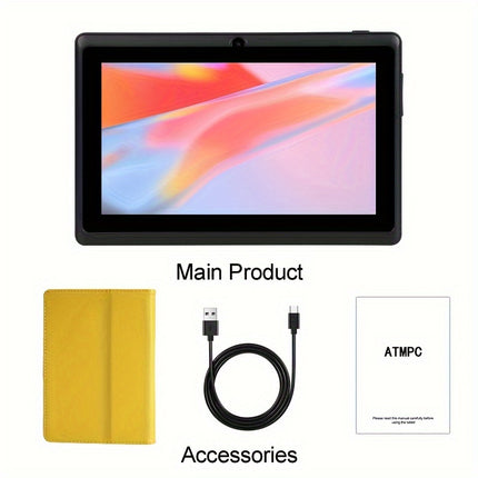 ATMPC 7-Inch Android Tablet with Case – Compact & Powerful