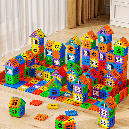 100Pcs House Assembly Building Blocks – Creative DIY Toy - Monti Bargains