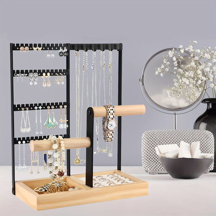 Metal Desktop Jewelry Rack