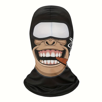 Ghost Skull Balaclava Mask - UV Protection & Windproof