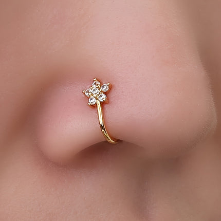 Elegant Golden Star Nose Ring