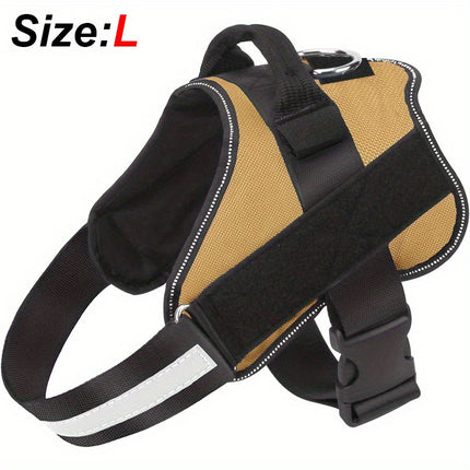 Reflective No-Pull Dog Harness with Easy-Grab Handle - Monti Bargains