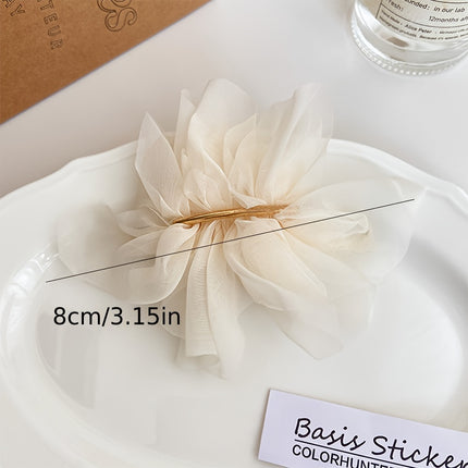 Elegant Flower Hair Clip – Daily Ponytail Accessory