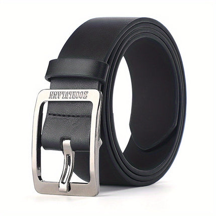 Men's Black PU Leather Jeans Belt
