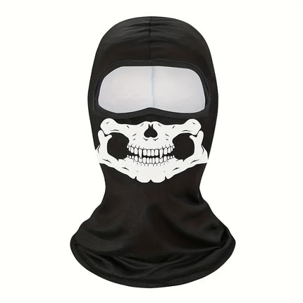 Ghost Skull Balaclava Mask - UV Protection & Windproof