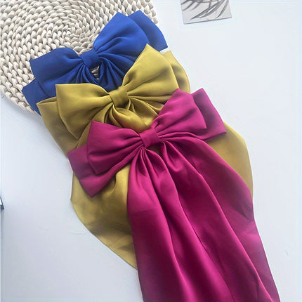 Elegant Retro Ribbon Bow Barrettes