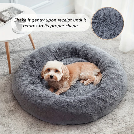 Calming Plush Pet Bed - Monti Bargains