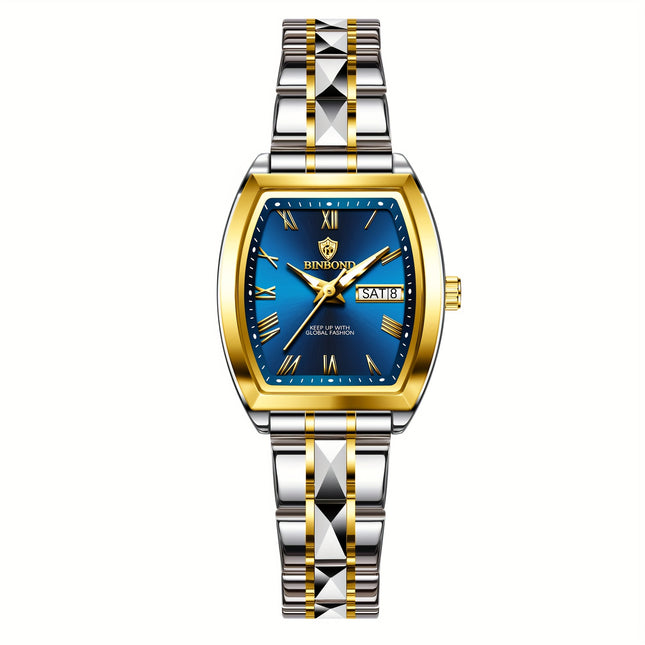 BINBOND Women's Tonneau Quartz Watch