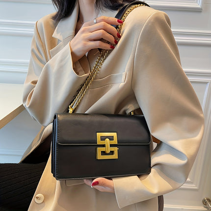 Chic Vintage Square Crossbody Bag