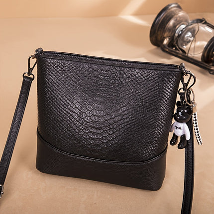 Crocodile Pattern Leather Bag