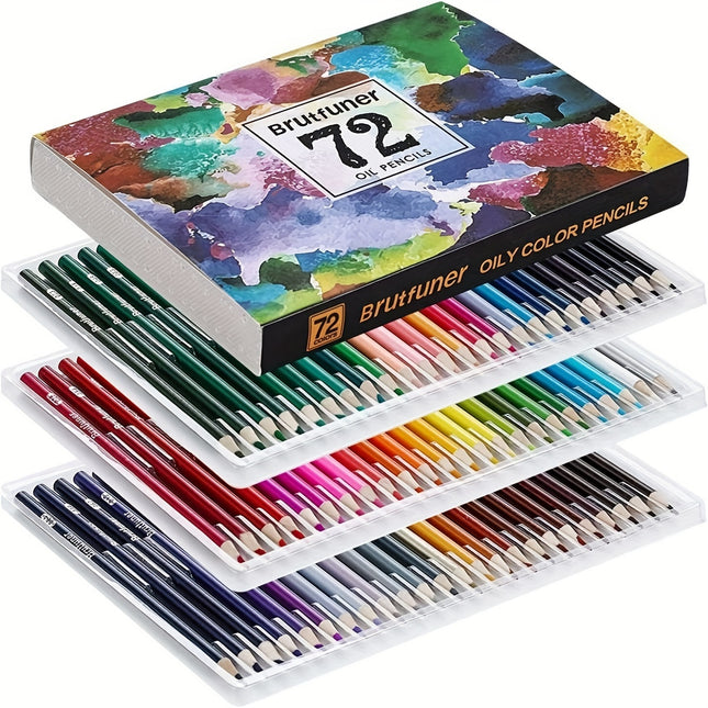 Brutfuner Oil Pastel Pencils Set – 72 Pack