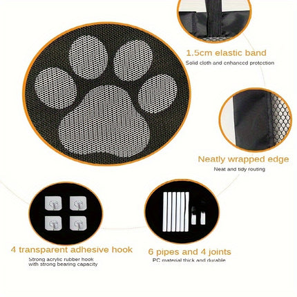 Portable Mesh Pet Gate - Monti Bargains