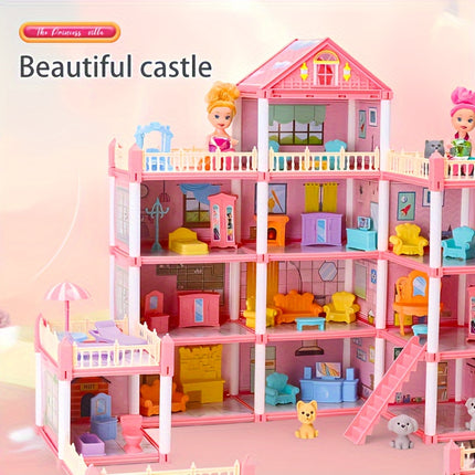 Deluxe 4-Story Dollhouse Playset – Magical Pretend Play Fun