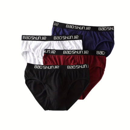 4 Pcs Men's Cotton Briefs