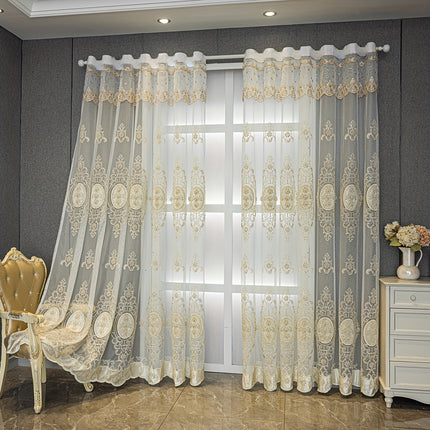 Glam Sheer Curtains with Beads