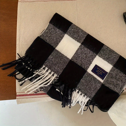 Elegant British Plaid Fall/Winter Scarf