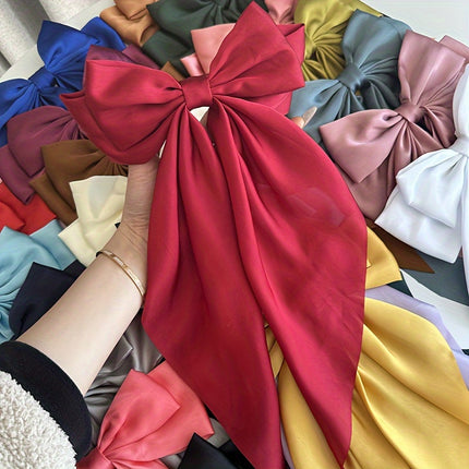 Elegant Retro Ribbon Bow Barrettes