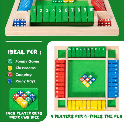 Classic Wooden Dice Game – Fun for Family & Friends