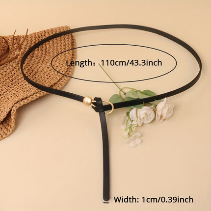 Trendy Knotted Skinny Belts