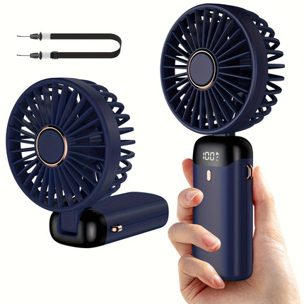 5-Speed Touch-Control Mini Fan with LED Display