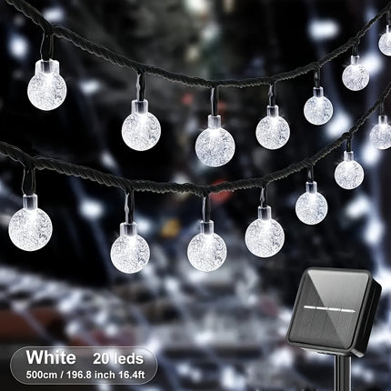 Solar Crystal Ball Lights - Outdoor & Indoor Decorative Lamp