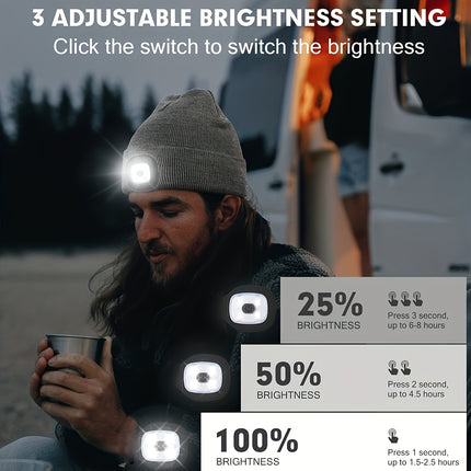 LED Light Beanie Hat