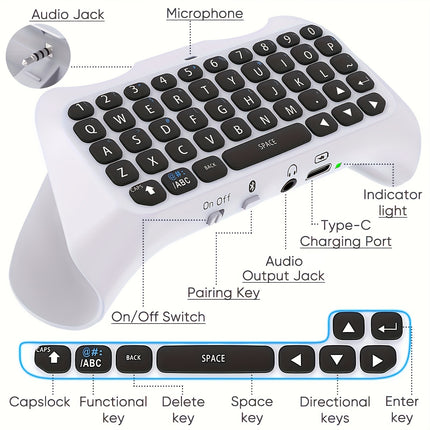 Wireless Chatpad for PS5 Gaming