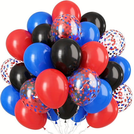 Hero-Themed Red & Blue Balloons – Perfect Party Decor