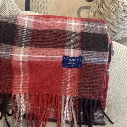 Elegant British Plaid Fall/Winter Scarf