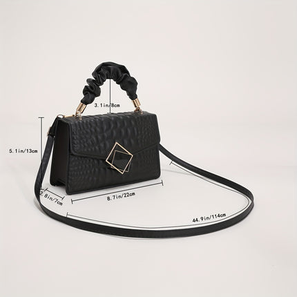 Trendy Crocodile Pattern Shoulder Bag