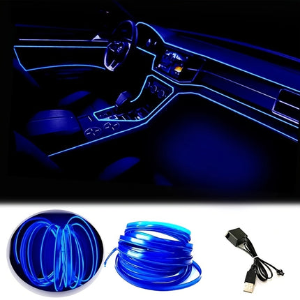 5M Blue Neon LED Car Interior Strip Light