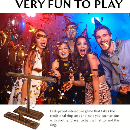 Wooden Hook & Ring Game – Ultimate Party Fun