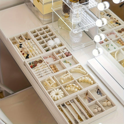 4pcs Velvet Jewelry Organizer