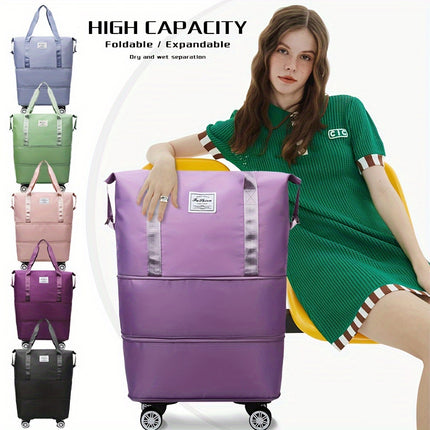Extra-Large Foldable Travel Bag with Wheels